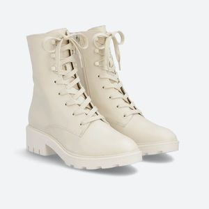 Dolce Vita Lottie Combat Boots, Cream